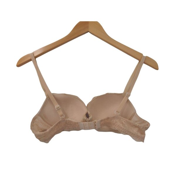 Gilligan Omalley Demi Lace Push Up Bra 34A Tan Underwire - Picture 3 of 6